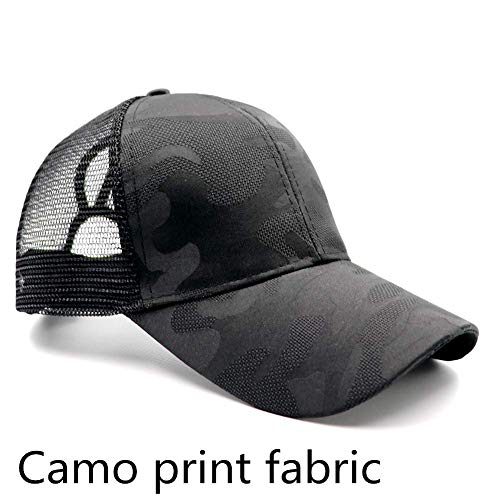 ProMindFun Womens Ponytail High Messy Bun Hats Distressed Baseball Caps Unconstructed Washed Dad Hat Girls Trucker Ponycaps - Image 2