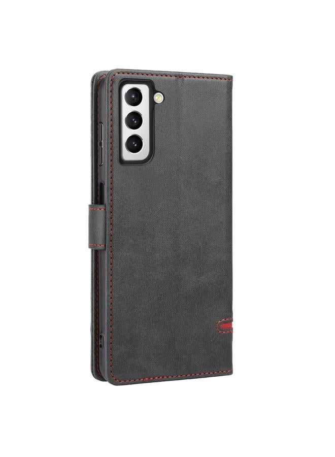 اس-توب جراب لهاتف Samsung Galaxy S21+ 5G، جراب هاتف كلاسيكي من الجلد القابل للطي - Image 3