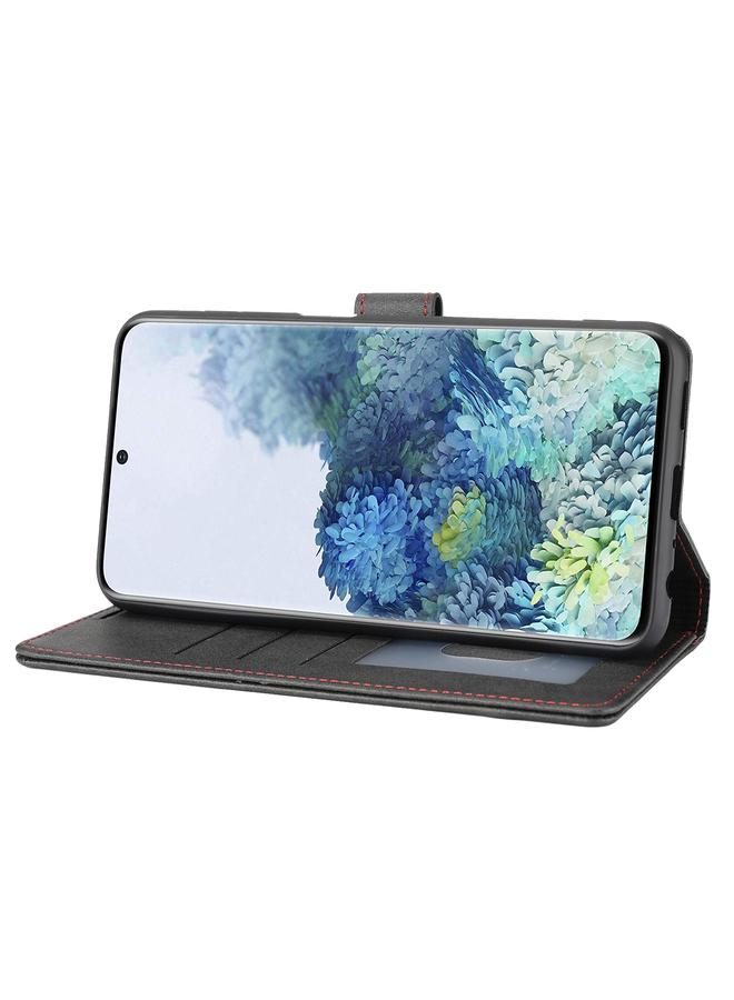 اس-توب جراب لهاتف Samsung Galaxy S21+ 5G، جراب هاتف كلاسيكي من الجلد القابل للطي - Image 5