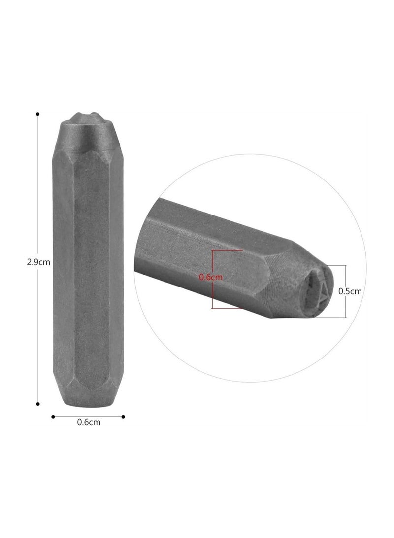 Alphabet Letter and Number Punch Set, Metal Stamping Kit, Carbon Steel Punch Press Tool, for Imprinting Marking Metal Wood Leather DIY Jewelry Making, 38 Pcs - Image 5