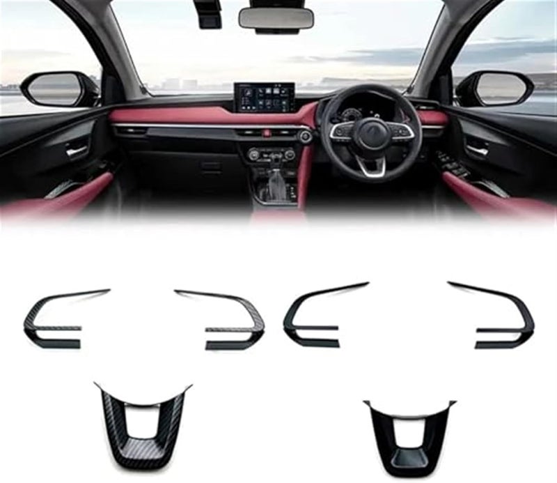 Wivplex Carbon Steering Wheel Trim for Toyota Yaris 2022-2023 - Image 3