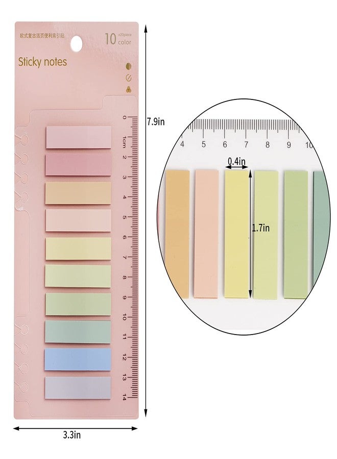 Miayon 2400 Pieces Page Markers Sticky Index Tabs Colored Page Tabs Writable Labels Repositionable Page Flags for Books, Paper, Notes, Classify File - Image 2