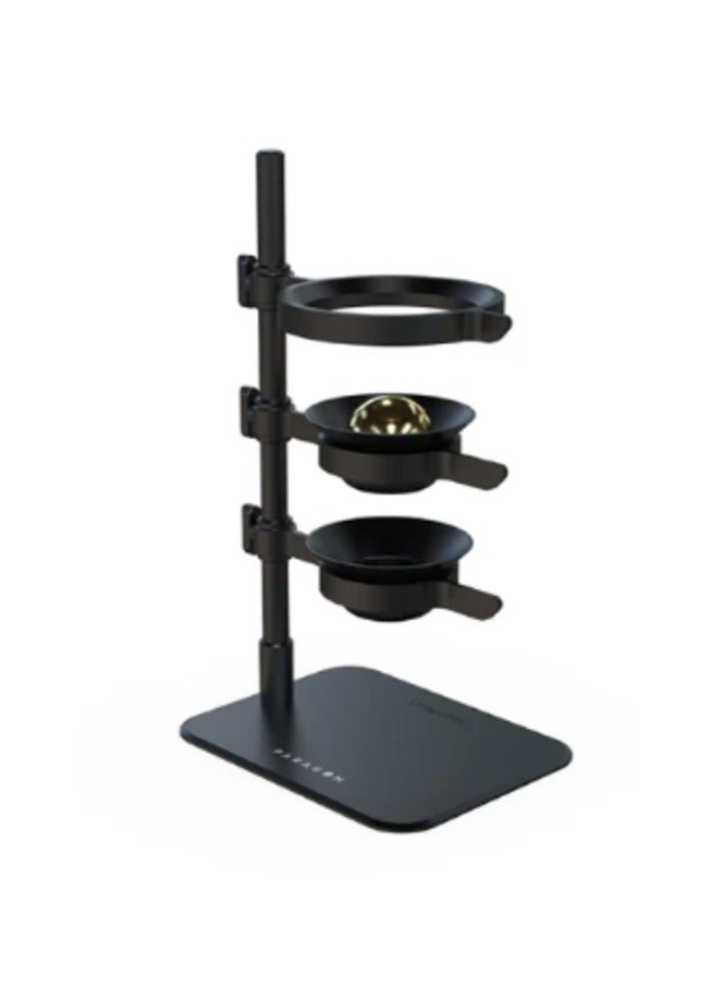 nucleus Paragon Pour-Over Brewer Set, Chilling Extract Technology, Enhances Aroma, Adjustable Height - Stand with 2 Chilling Rocks - Image 1