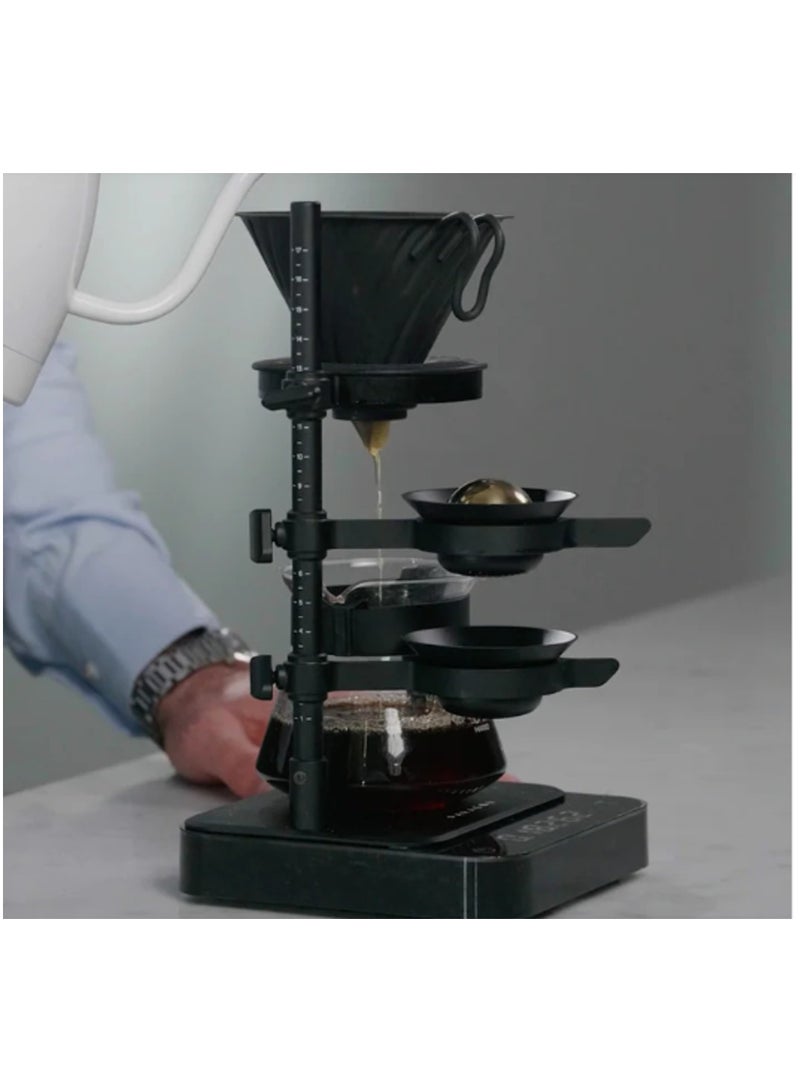 nucleus Paragon Pour-Over Brewer Set, Chilling Extract Technology, Enhances Aroma, Adjustable Height - Stand with 2 Chilling Rocks - Image 2