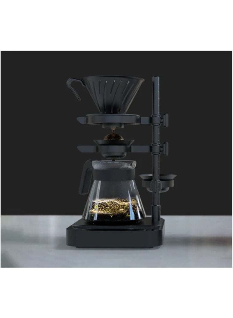 nucleus Paragon Pour-Over Brewer Set, Chilling Extract Technology, Enhances Aroma, Adjustable Height - Stand with 2 Chilling Rocks - Image 4