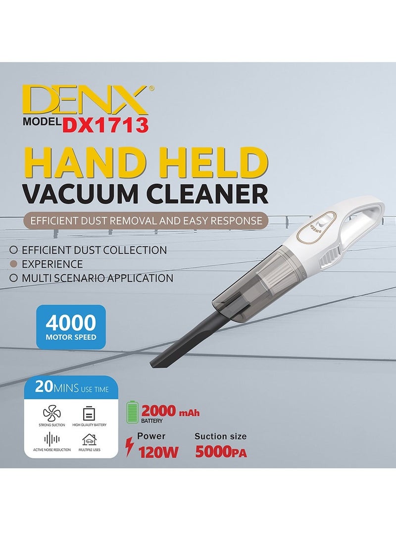 Denx Dx1713 - Hand Held Vacuum Cleaner - Image 2