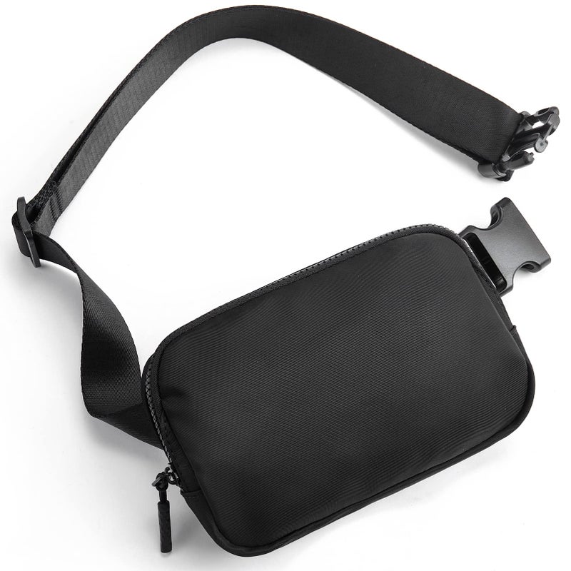 Telena Belt Bag for Women Men Fashionable Crossbody Fanny Pack for Women Waist Bag with Adjustable Strap Black - Image 1