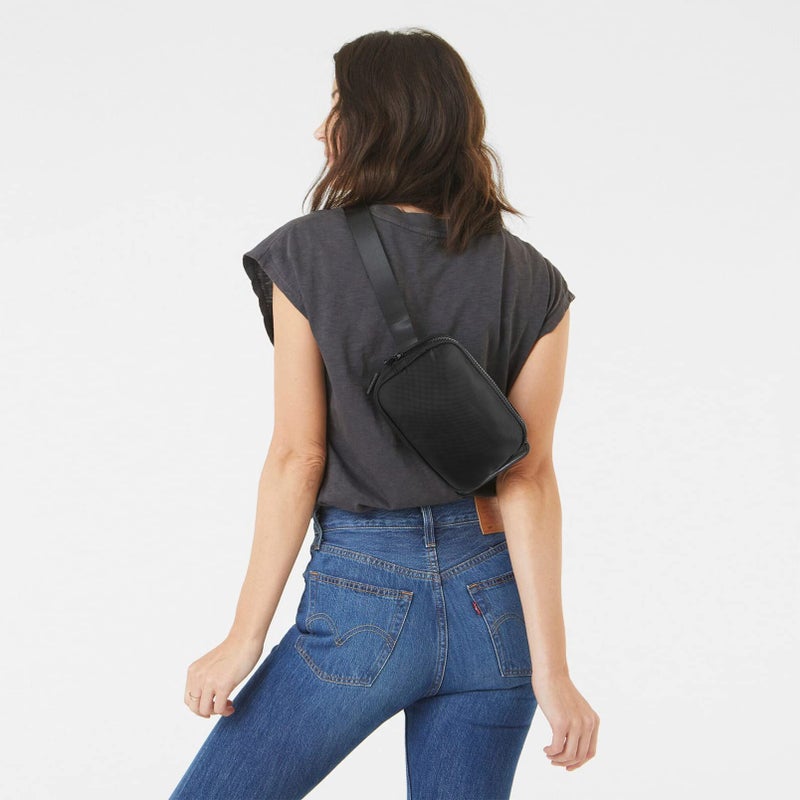 Telena Belt Bag for Women Men Fashionable Crossbody Fanny Pack for Women Waist Bag with Adjustable Strap Black - Image 2