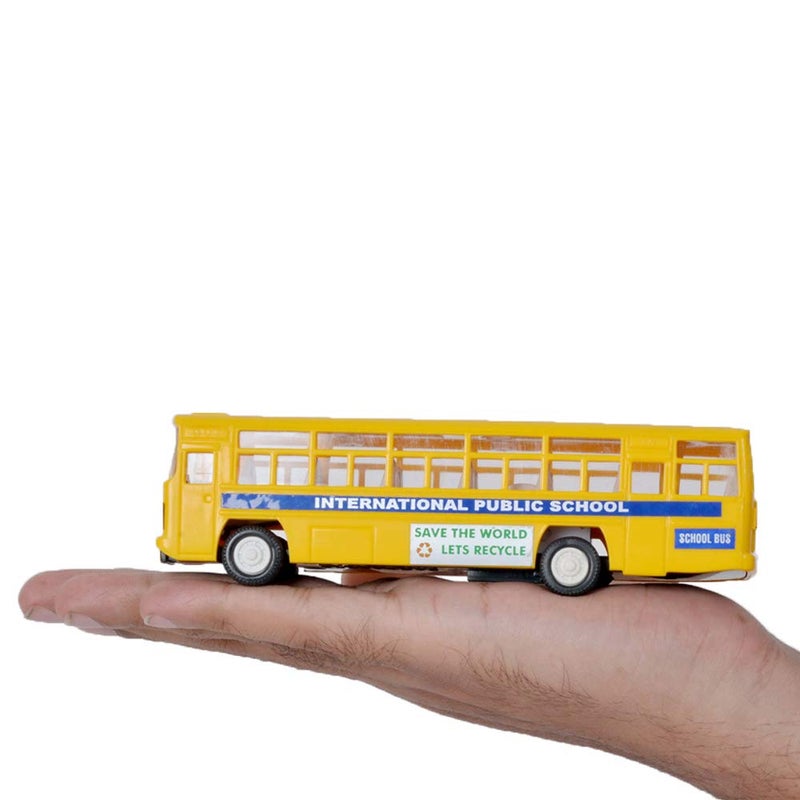 Centy Toys Plastic Pull Back City Bus - Red, 1 Pull Back Toy for Kids - Image 4
