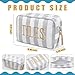 Sanwuta Mahjong Tile Bag with Zipper Striped Embroidered Mahjong Storage Pouch Mah Jong Bags for Tiles Board Game Pieces Game Party Travel Gatherings AccessoriesGrayStylish - Image 4