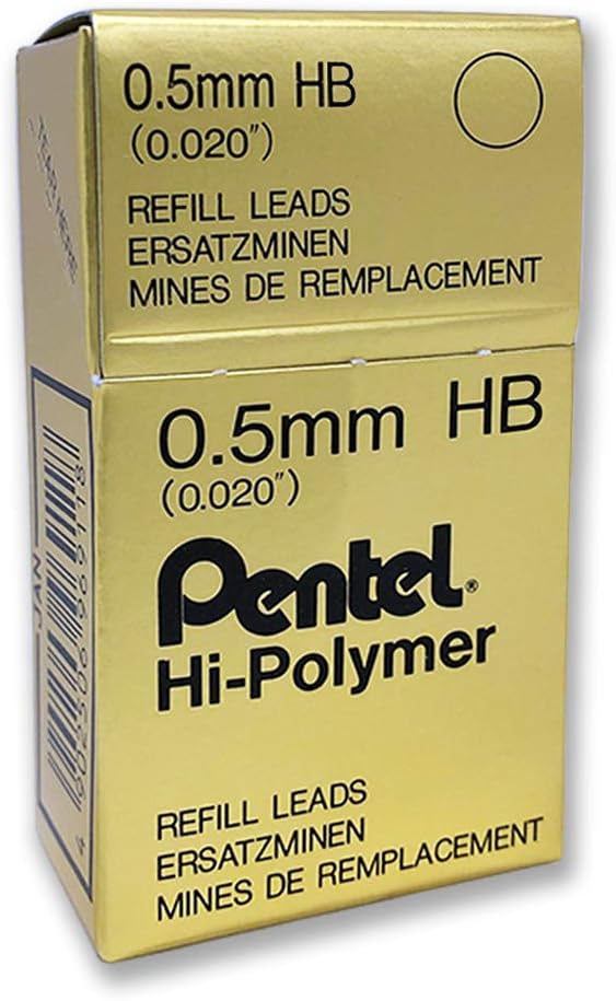 بنتل قلم رصاص Pentel Super Hi-Polymer قابل لإعادة التعبئة 0.5 مم HB - Image 2