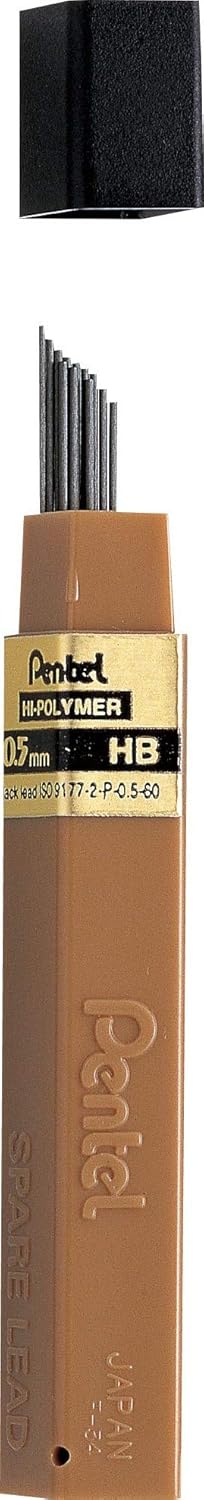 بنتل قلم رصاص Pentel Super Hi-Polymer قابل لإعادة التعبئة 0.5 مم HB - Image 5