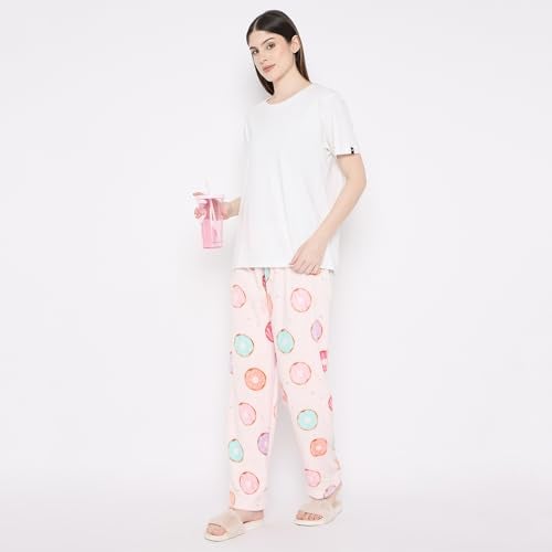 CAMEY Women's Winter Soft & Warm Printed Lower | Pyjama (Pink, XL) - Image 2