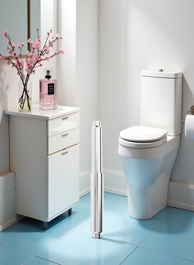 WaigN Silver Toilet Paper Holder Roller Replacement, Plastic Retractable Toilet Paper Spring Roll Rod for Bathroom Fixture Accessories, Toilet Paper Holders - Image 3