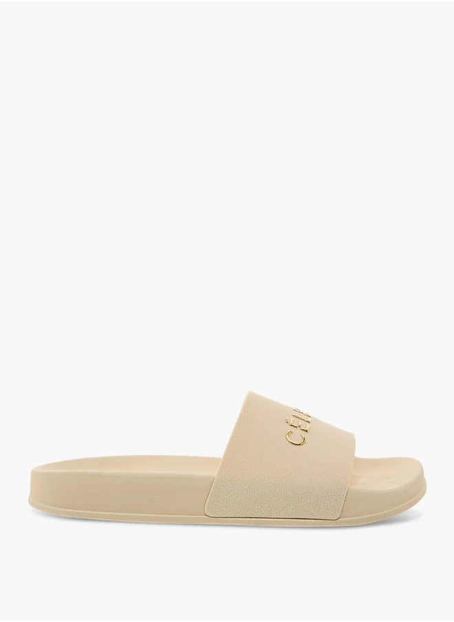 سيليست Women's Logo Detail Slip-On Slides