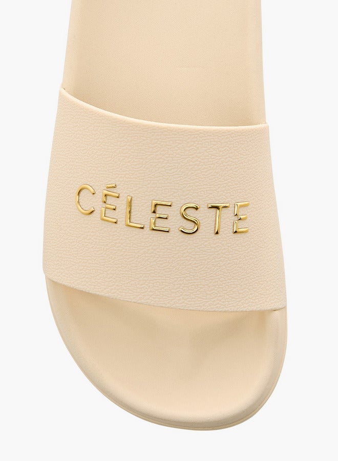 Celeste Women's Logo Detail Slip-On Slides - Image 3