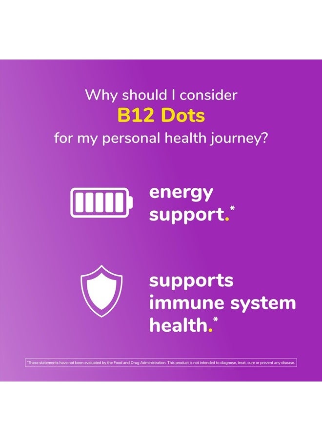 Twinlab B-12 Dots - Energy Production Support Supplements with Vitamin B12-500 mcg, 250 Tablets  - Image 5