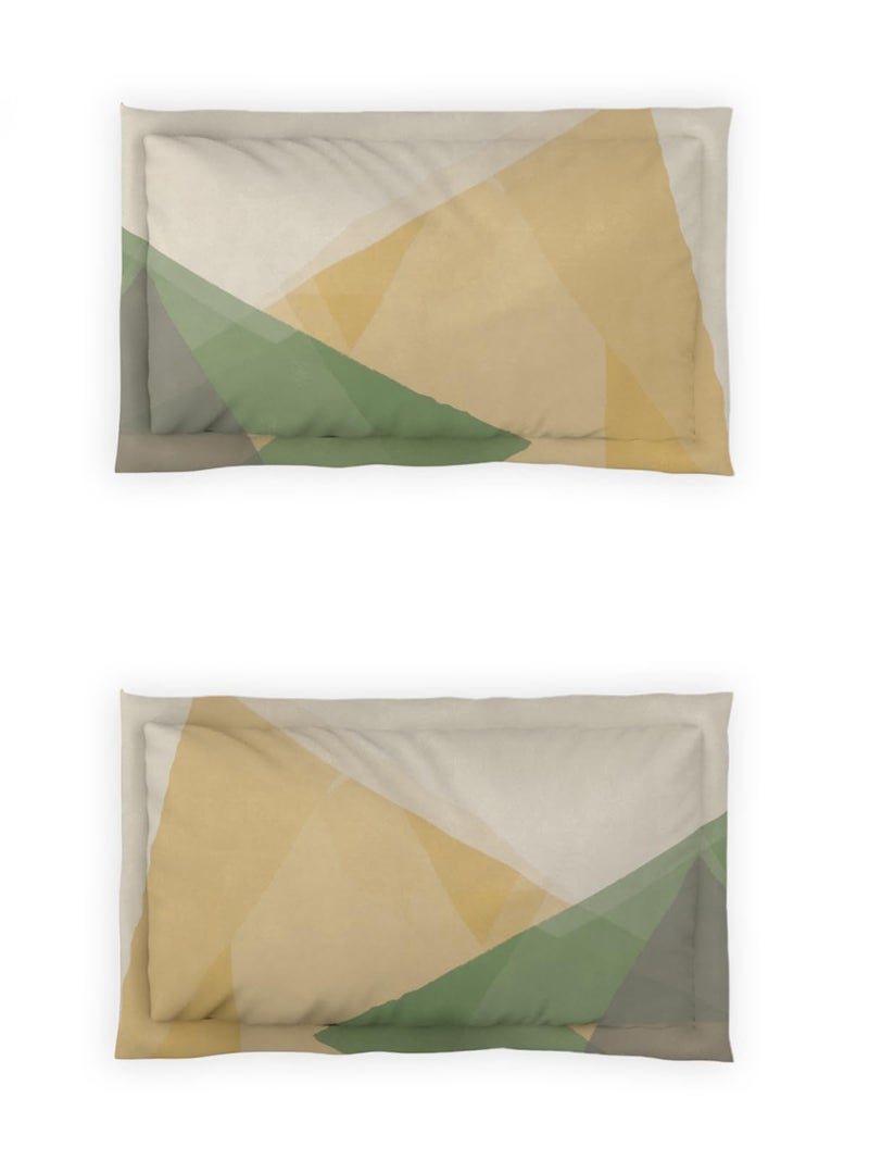 DDECOR Live beautiful DDECOR Live beautiful Cotton Queen Bed Sheet Set with 2 Pillow Covers (229 CM X 274 CM, Green) Digital Print Contemporary 145TC GSM  - Image 4