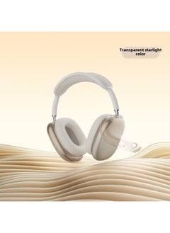 For 2024 Airpods Max2 Protective Case Apple Head-mounted Airpodsmax Earmuff Case-Color:Transparent Starlight Color-Model:airpods Max