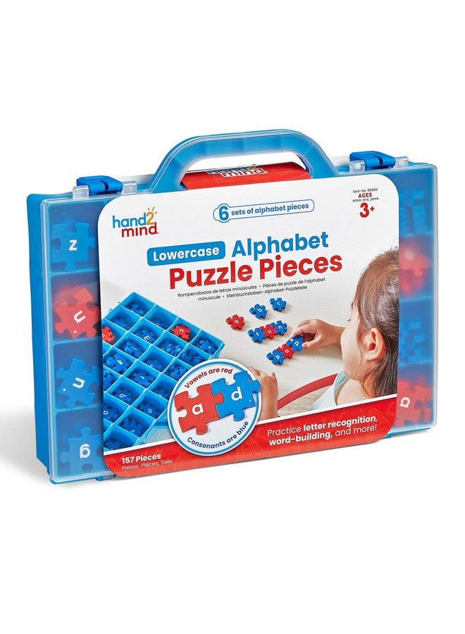 hand2mind hand2mind Lowercase Alphabet Puzzle Pieces, Spelling Toys for Kids 3-5, Word Building Puzzles, Letter Recognition for Preschoolers, Toddler ABC Learning Toys, Science of Reading Manipulatives - Image 1