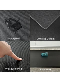 Arabest Thick Anti Fatigue Kitchen Mat, Thick Non Slip Kitchen Rug for Standing, Waterproof Standing Desk Mat, Cushioned Comfort Floor Mat for Office, Home, Desk  - Image 5
