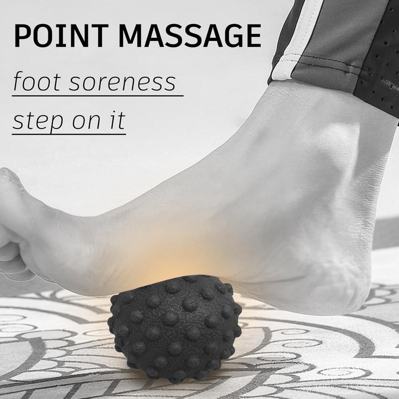 NGT new guide steps Fascia Massage Ball Suitable for Relaxing Muscles Restoring Fascia and Improving Body Condition for All Parts of The Body Black - Image 2