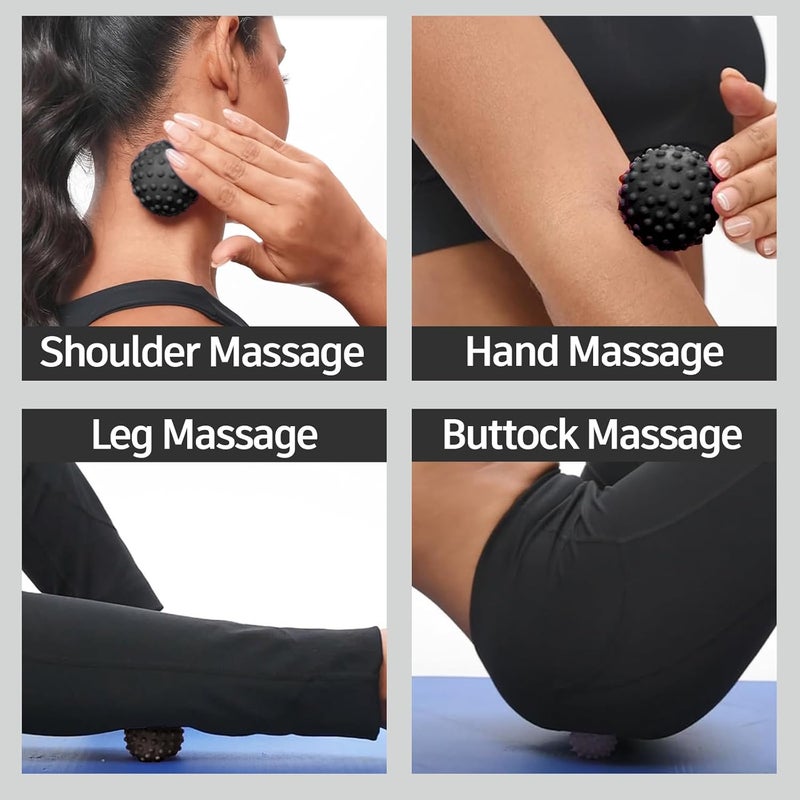 NGT new guide steps Fascia Massage Ball Suitable for Relaxing Muscles Restoring Fascia and Improving Body Condition for All Parts of The Body Black - Image 3