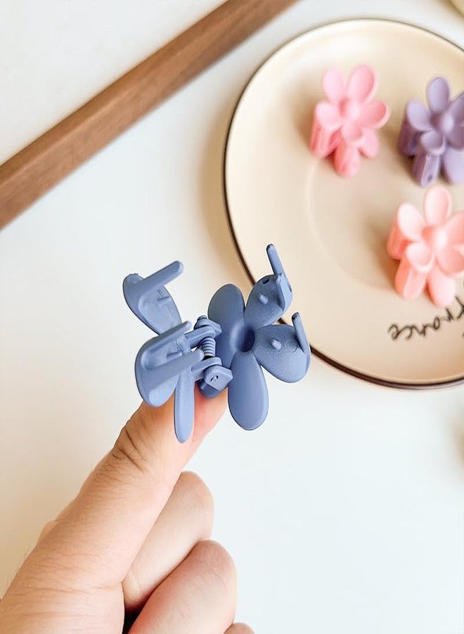 DHANABAPA 1 Pc Sunflower + 1 Pc Flower, Korean Style Flower Hair Claw Clip Set for Women & Girls, Hair Clutcher Combo, Pastel Plastic Hair Accessories for Daily Use - Multicolor - Image 5