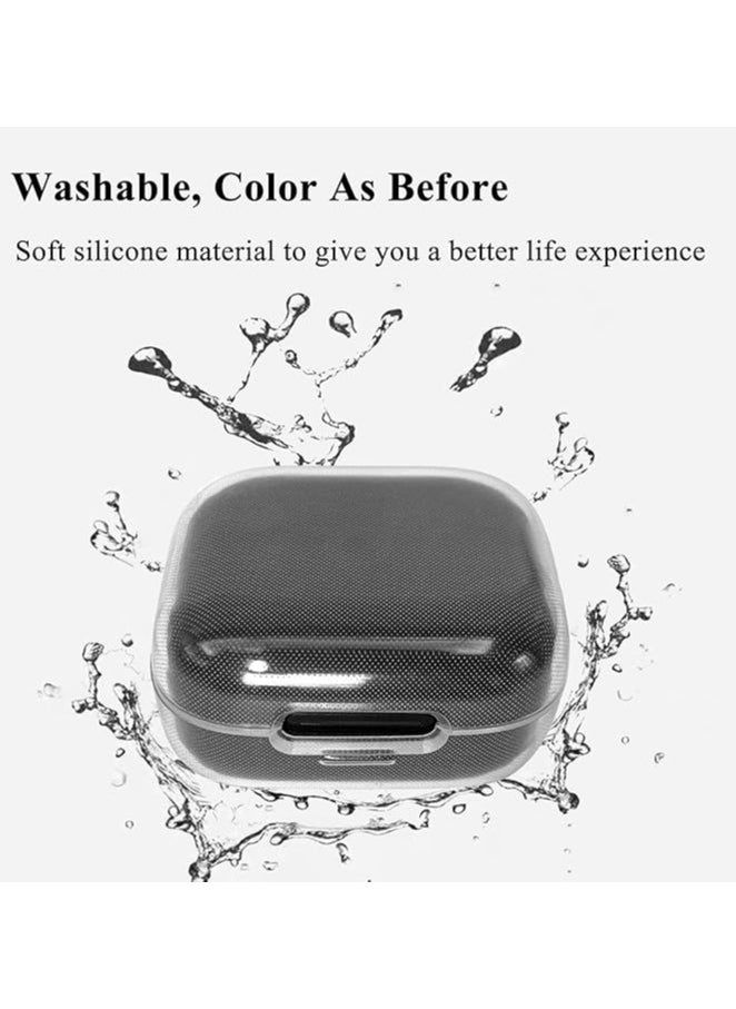 Generic Transparent TPU Case for Anker Soundcore R50i/P20i, Shockproof Protective Earbuds Cover with Carabiner Accessories (Clear)  - Image 2