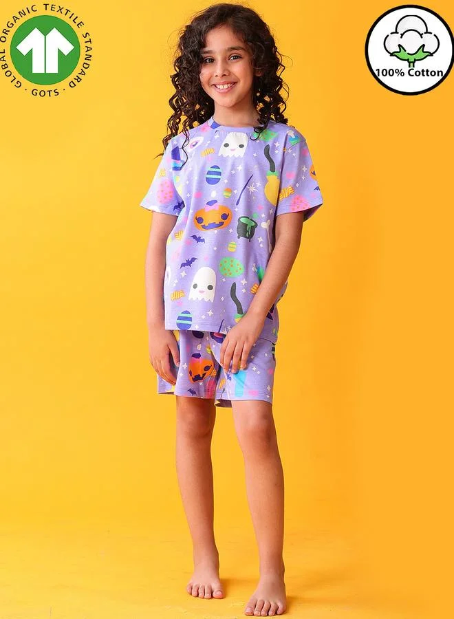 انثريلو مجموعة من شورت وتيشيرت بطبعة هالويين