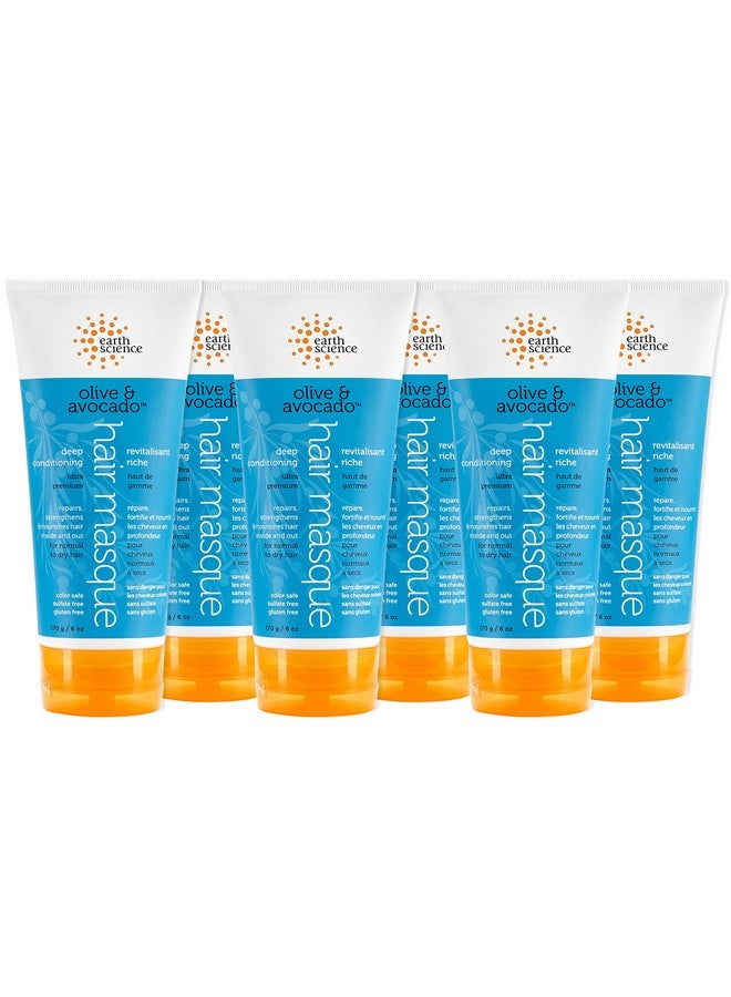 Earth Science Olive & Avocado Deep Conditioning Hair Masque: For Normal To Dry Hair (6 Pk 6 Oz.) - Image 1