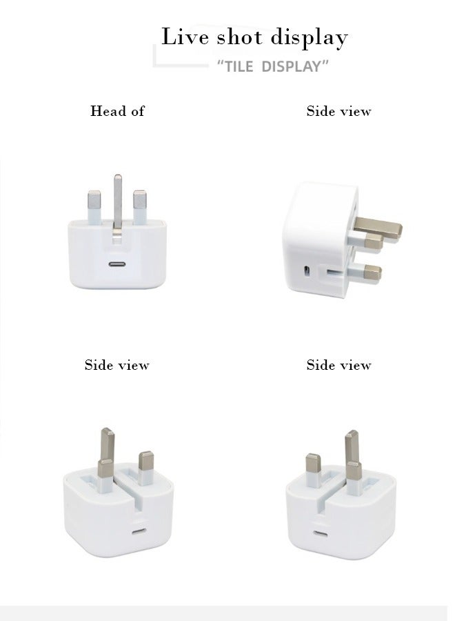 IPhone Charger Fast Charging|18W USB-C Wall Fast Charger Adapter Compatible for iPhone 15/14/14 Pro/14 Pro Max/13/12/SE2020/11/XR/XS Max/X/iPad  - Image 4