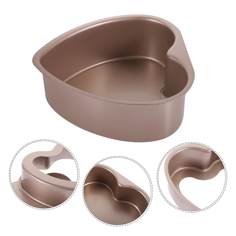 Heart Shaped Cake Pan 6 Size Nonstick Bakeware with Removable Bottom for Wedding Party - Image 4