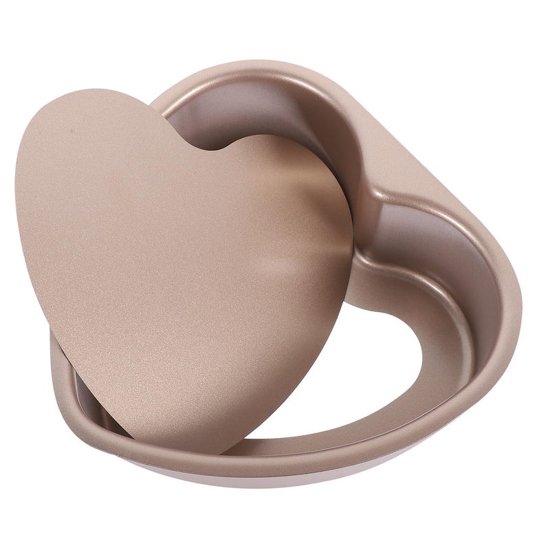 Heart Shaped Cake Pan 6 Size Nonstick Bakeware with Removable Bottom for Wedding Party - Image 2
