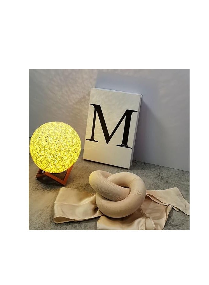 ديكور سلسلة خشبية من FFD - عقدة خشبية مستديرة لطاولة القهوة ذات وصلتين - ديكورات منزل مزرعة بوهو لغرفة المعيشة وغرفة النوم والرف وطاولة الطعام - خشب الصنوبر الفاخر - Image 4