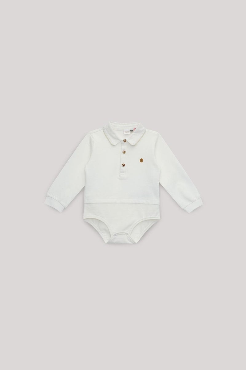 Layette Bg Store Baby Boy Ecru Shirt  - Image 1