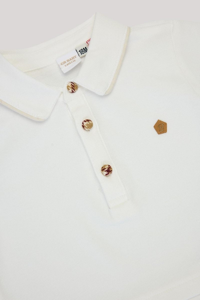 Layette Bg Store Baby Boy Ecru Shirt  - Image 3