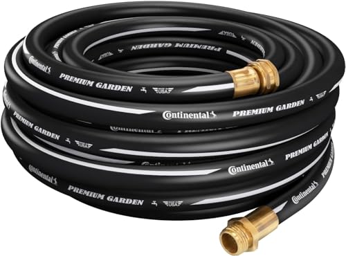 Continental Premium Garden Black Heavy Duty Cold Water Garden Hose, 5/8in Inside Diameter x 50ft Length, Male x Female Garden Hose Thread - Image 2