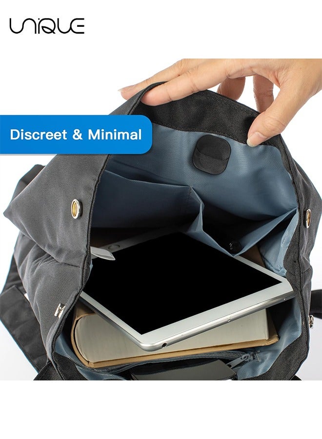 يونيك غطاء ملصق حامل Airtag ، 2 حزمة من Stick-On Mount Airtag Case متوافق مع Apple Airtags للتلفزيون عن بعد الأمتعة الدراجة كمبيوتر محمول السيارة ، أسود - Image 5