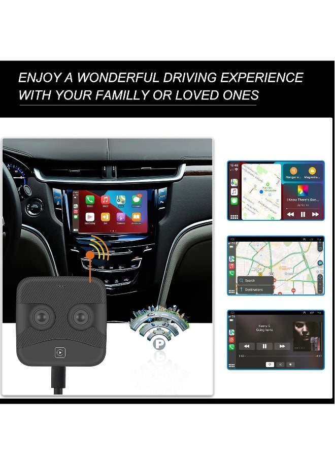 Generic Wireless CarPlay, Adapter for All Factory Wired CarPlay Cars, CarPlay Wireless Dongle Plug  Play Converts Wired CarPlay to Wireless for Factory Wired CarPlay Cars Ai Box Adapter USB Type C  - Image 5
