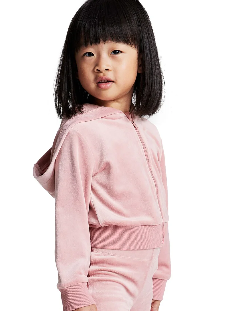 اتش اند ام Kids Velour Zip-Through Hoodie