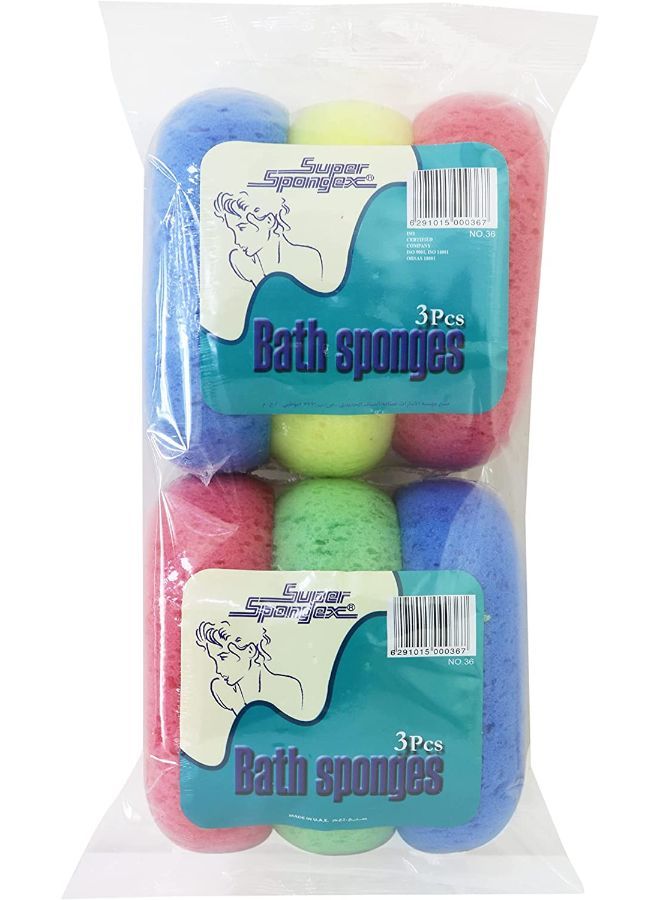 Super Spongex Bath Sponge Loofah Body Scrubber 6 Pcs Ultra Soft Exfoliating Sponge Shower Brush Gentle Exfoliation Improve Skin Health and Remove Dead Skin - Image 1