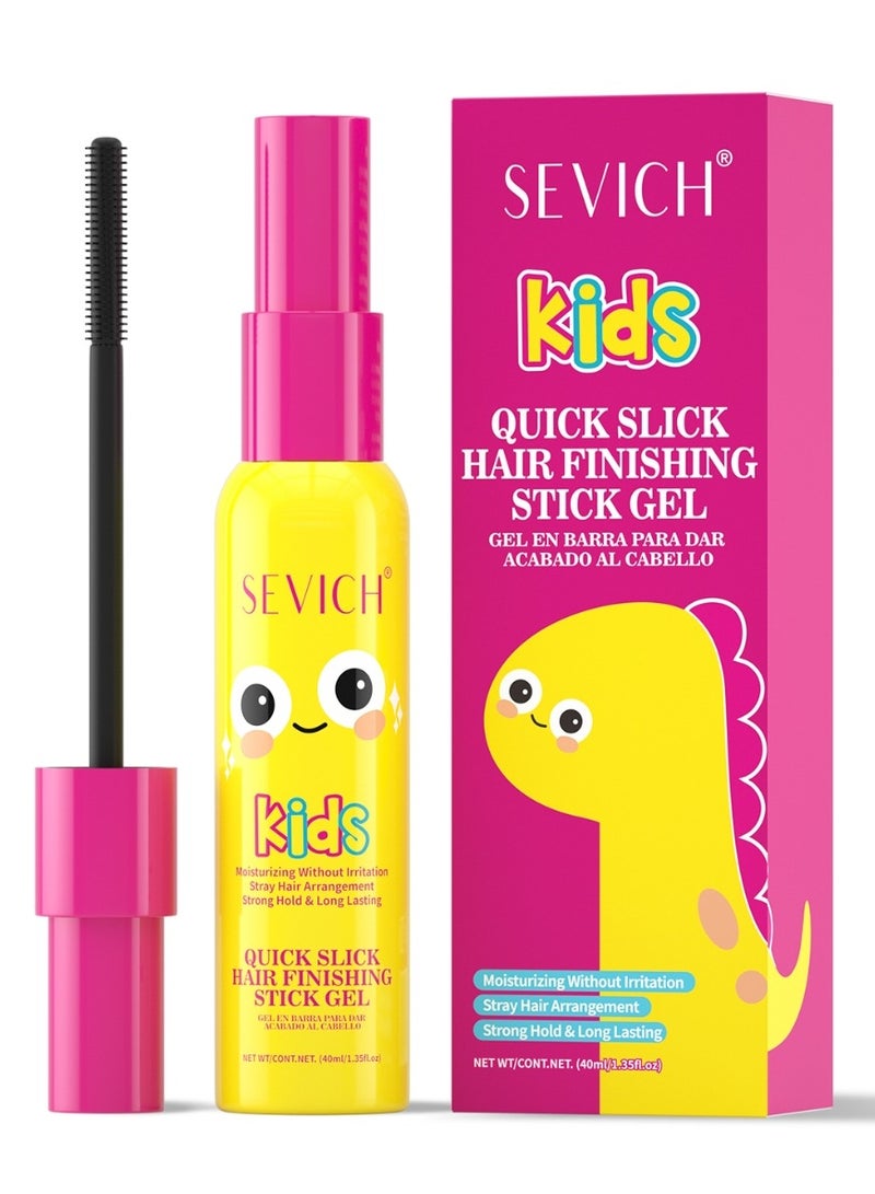 Sevich Quick Slick Hair Finishing Stick Gel for Kids 40ml Stray Hair Tamer Gentle Brush-On Formula for Baby Hairs & Flyaways Broken Hairs Finishing Gel for Toddlers - Image 1