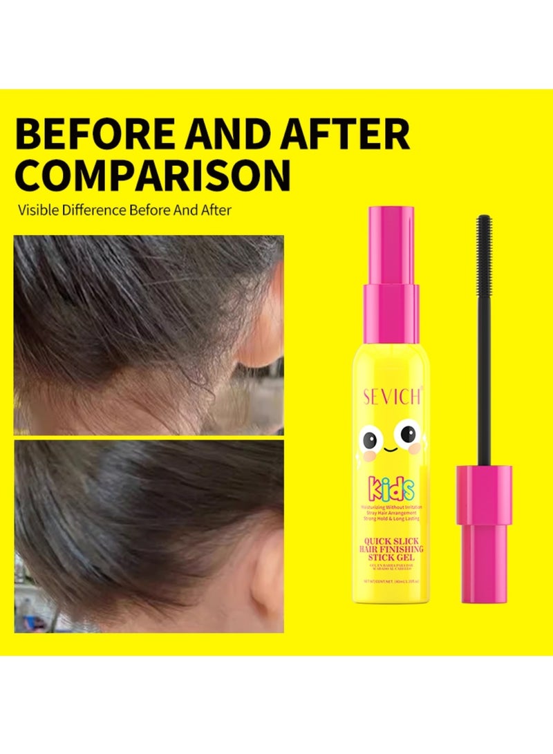 Sevich Quick Slick Hair Finishing Stick Gel for Kids 40ml Stray Hair Tamer Gentle Brush-On Formula for Baby Hairs & Flyaways Broken Hairs Finishing Gel for Toddlers - Image 2