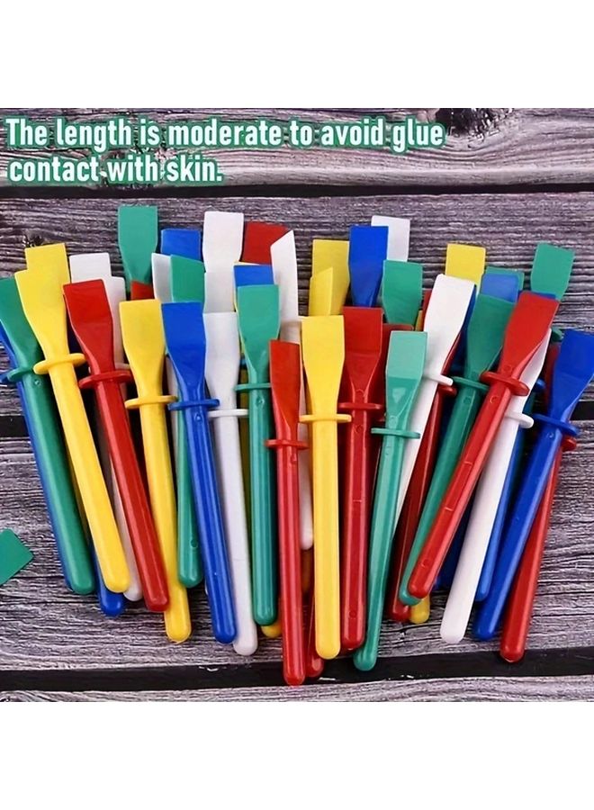 10pcs Random Color Plastic Glue Applicator Bonding Bar DIY Craft Tools Easy Cleaning - Image 2