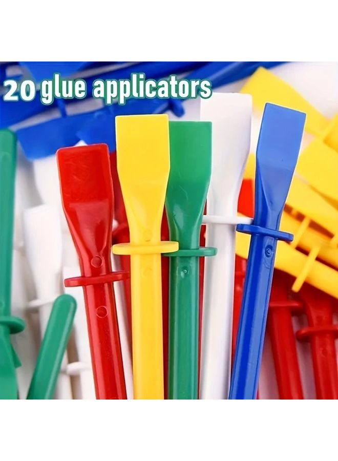 10pcs Random Color Plastic Glue Applicator Bonding Bar DIY Craft Tools Easy Cleaning - Image 3