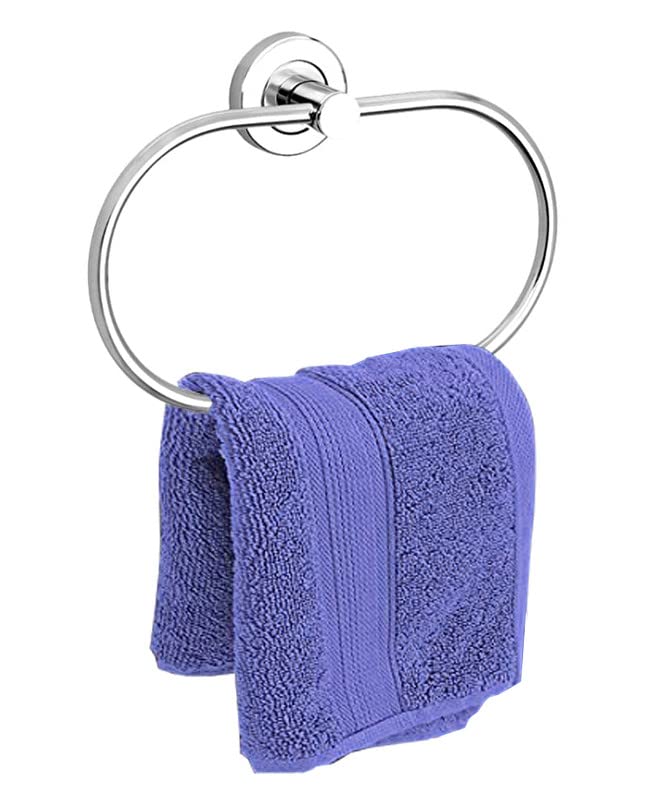 FAC Stainless Steel Towel Ring for Bathroom Wash Basin Kitchen Hotels Home Oval  - Image 1