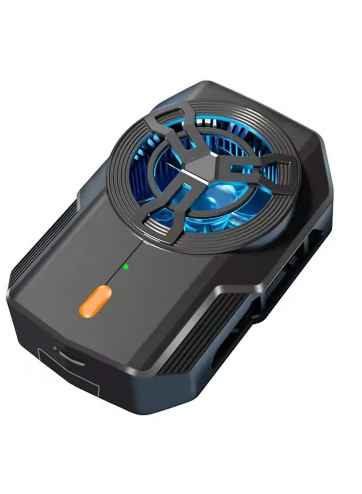 Raxoom Back Clip Phone Cooler, Phone Cooler for Mobile Gaming, Smartphone Radiator Refrigeration Fan Cooling, Phone with a Width of 7cm-10cm for Live Streaming, Video, Mobile Gaming (S17)  - Image 1