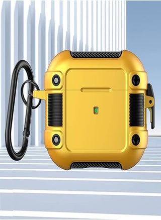Armor Airpods Pro 2 Case Cover with Lock Clip, Military Hard Shell Full-Body Shockproof Protective Case Skin with Keychain for Airpods Pro 2 (Yellow) - pzsku/ZD08A8AF2D99E7CF4F76AZ/45/_/1715625178/ed5ab114-5b1d-4187-a61c-3d36176ac142