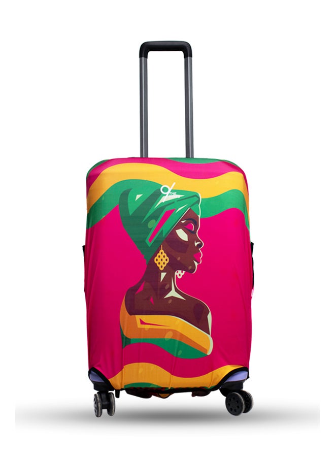 THE NINES LUGGAGE COVER "AFRICAN LADY" -L (25-28 inch)